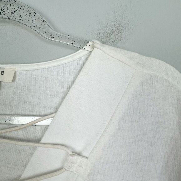 UMGEE | White Short Sleeve Elastic Cross Straps Dress Cover Up Women’s Size S - Picture 5 of 9